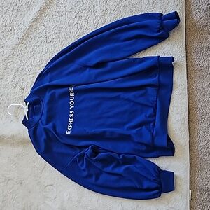 Express Yourself blue long sleeve